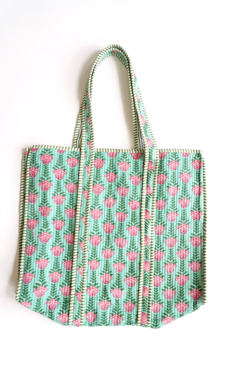 Maddie Quilted Tote Bag