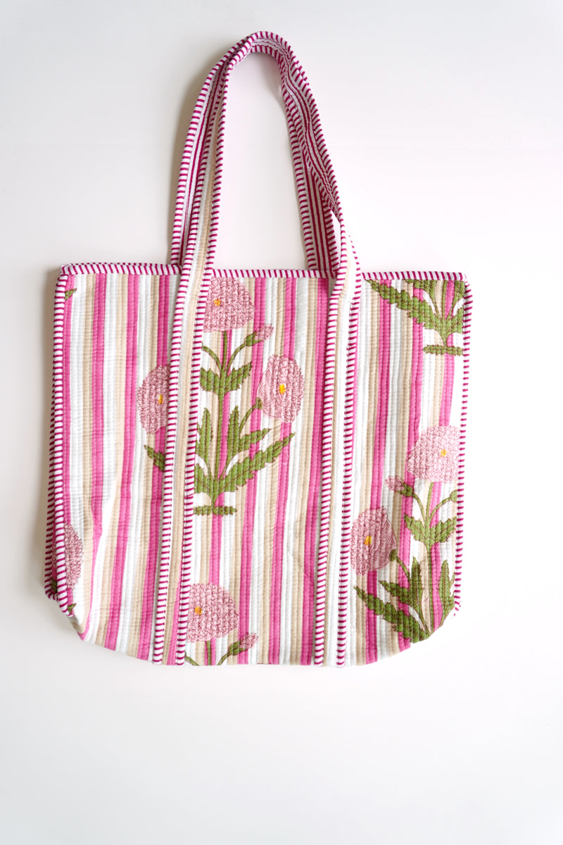Maddie Quilted Tote Bag