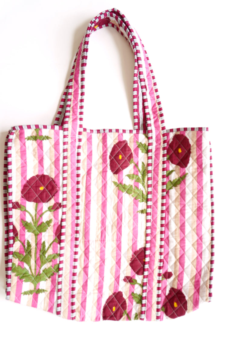 Maddie Quilted Tote Bag
