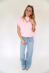Light Pink Knit Sweater Top