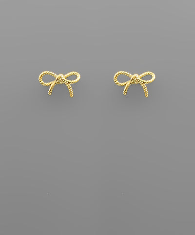 Textured Bow Studs