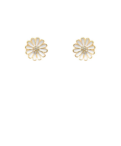 White Flower earrings