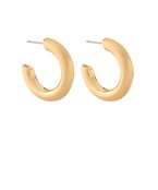 Medium Open Gold hoop earrings