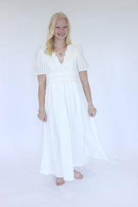 Scallop Breeze Midi Dress