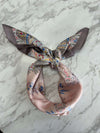 Printed Silk Square Scarf detail 