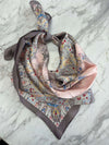 Printed Silk Square Scarf