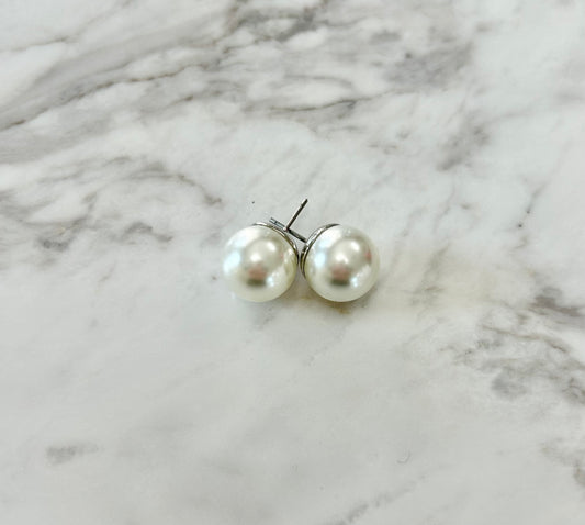 Pearl Stud Earrings X-Large