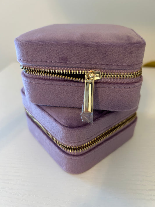 Velvet Jewelry Box - Purple