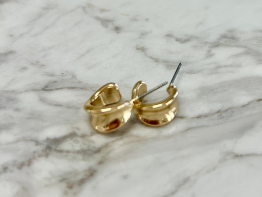 1/2"Gold Hoops Earrings