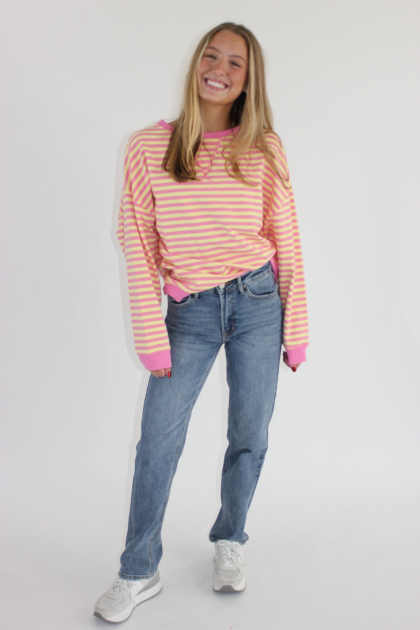 Pink Lemonade Stripped Top