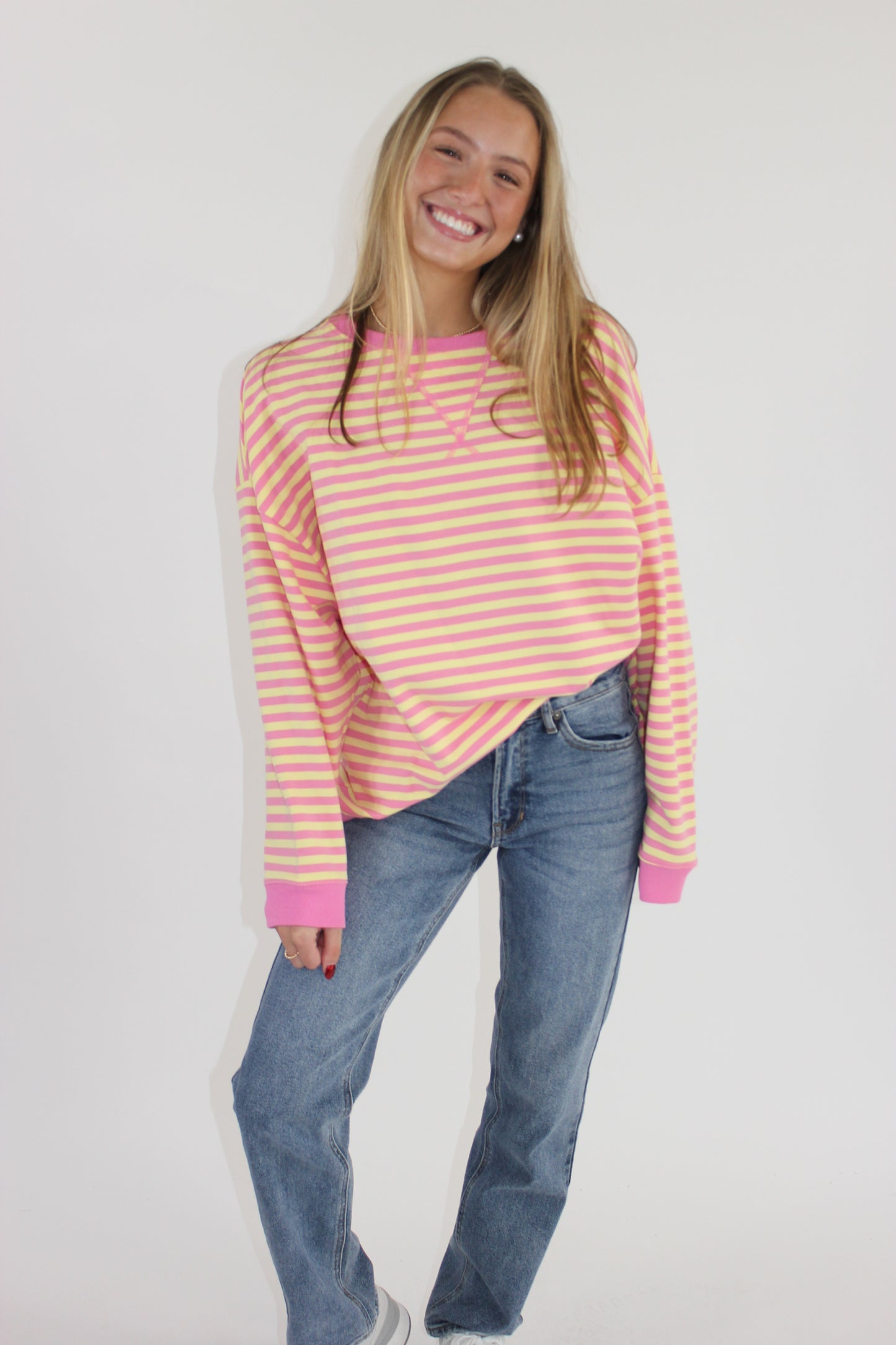 Pink Lemonade Stripped Top