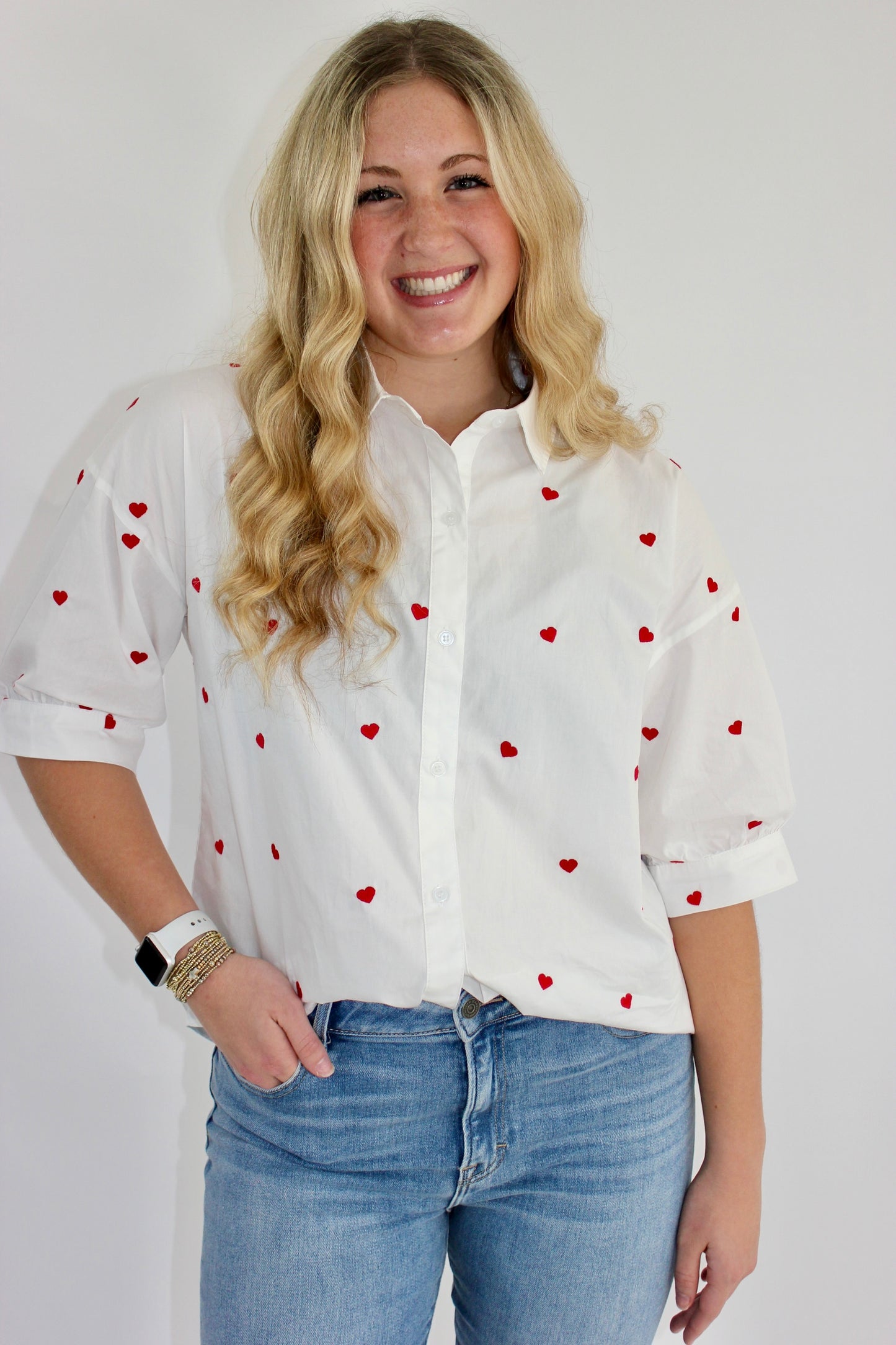 Stealing Hearts Button-up