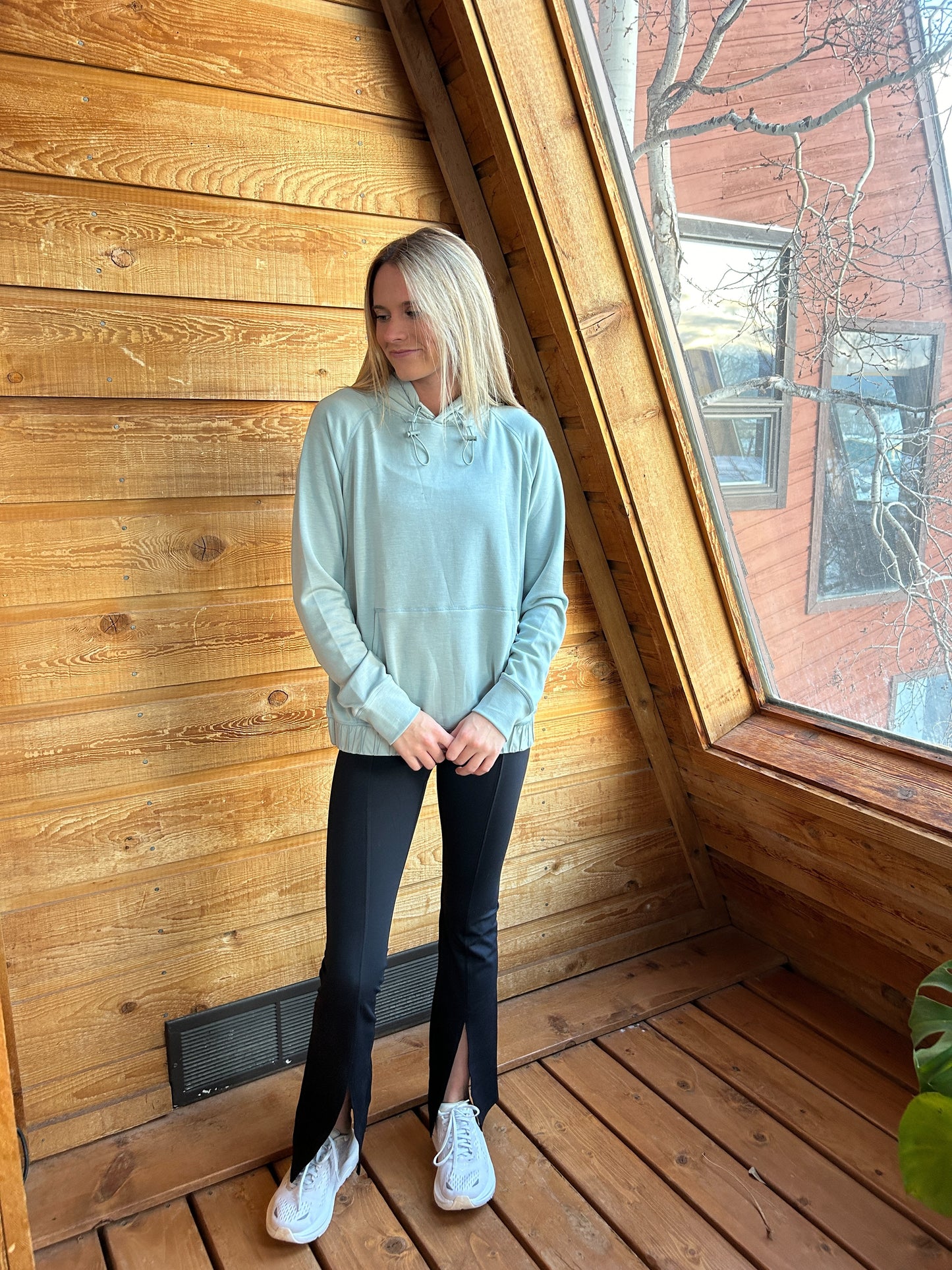All The Feels Pullover - Blue down