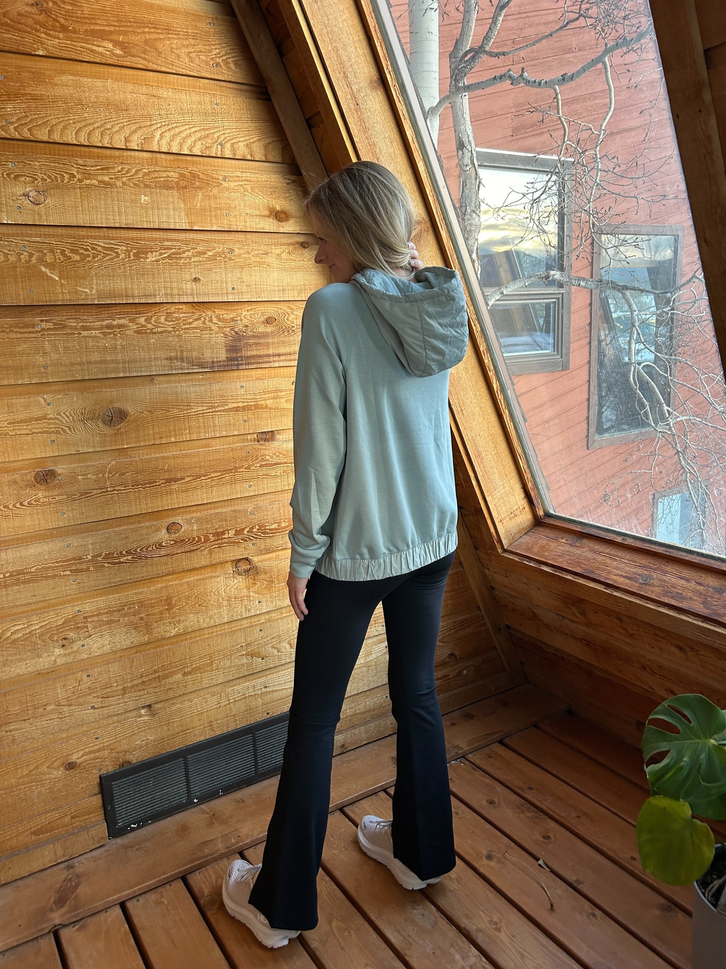 All The Feels Pullover - Blue back