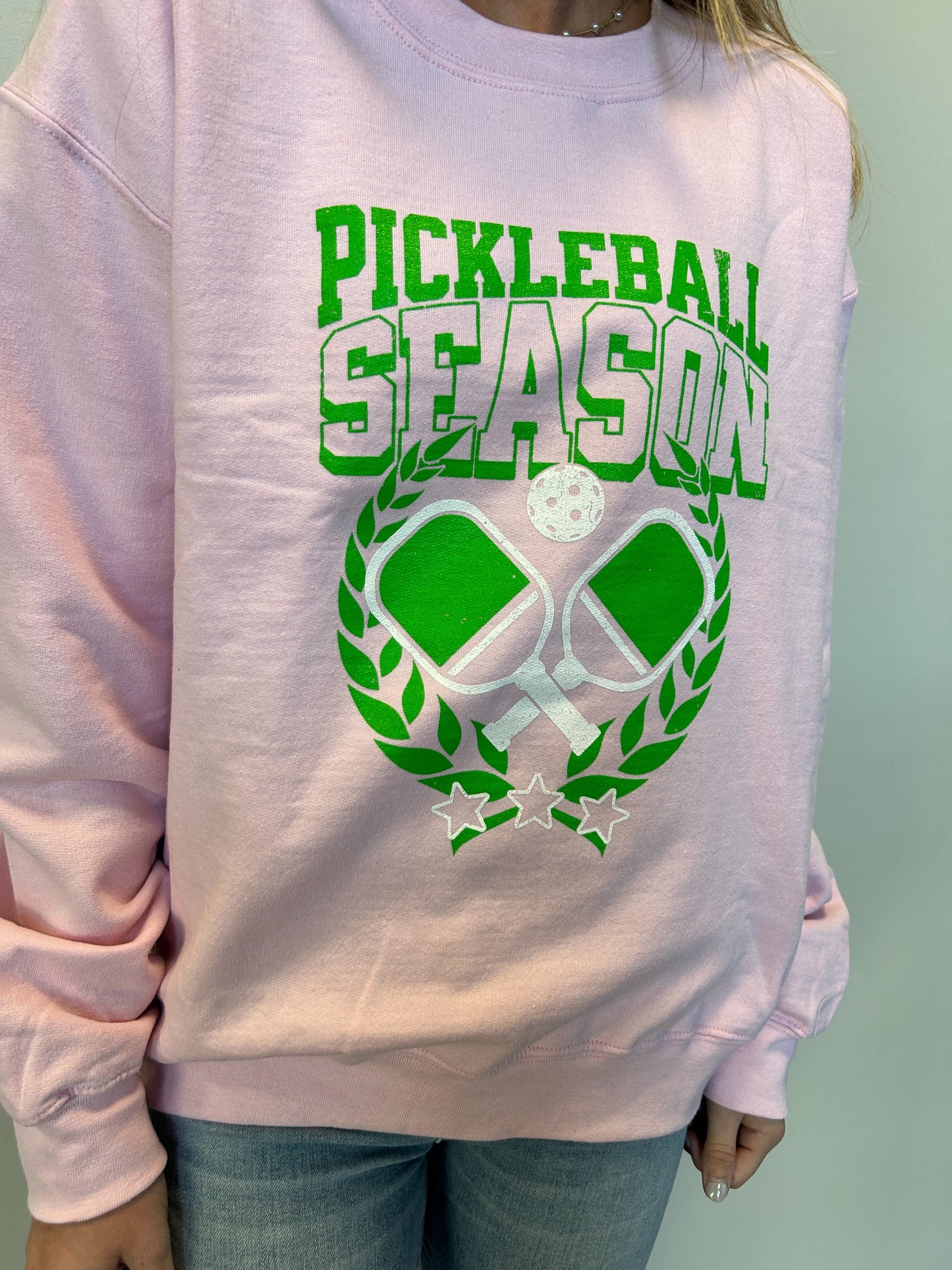 Pickleball Season Crewneck - Pink