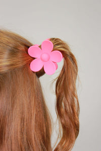 Flower Claw Clip pink