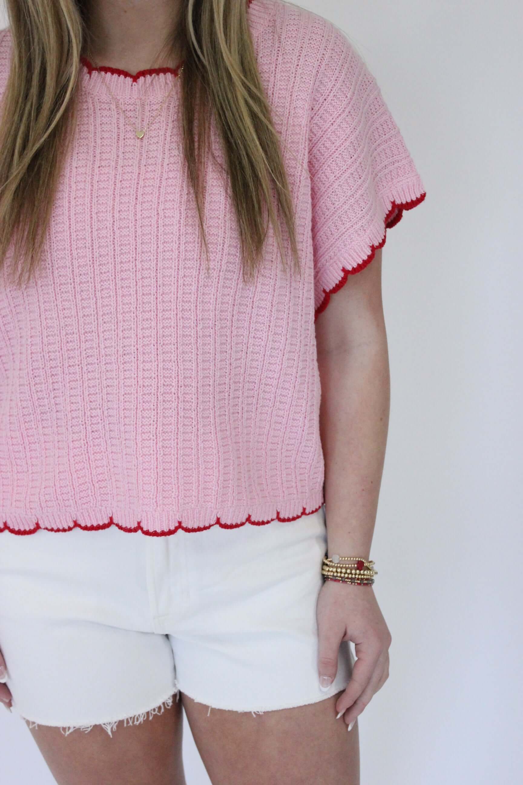 White Demin Jean Shorts - White side 