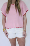 White Demin Jean Shorts - White product 