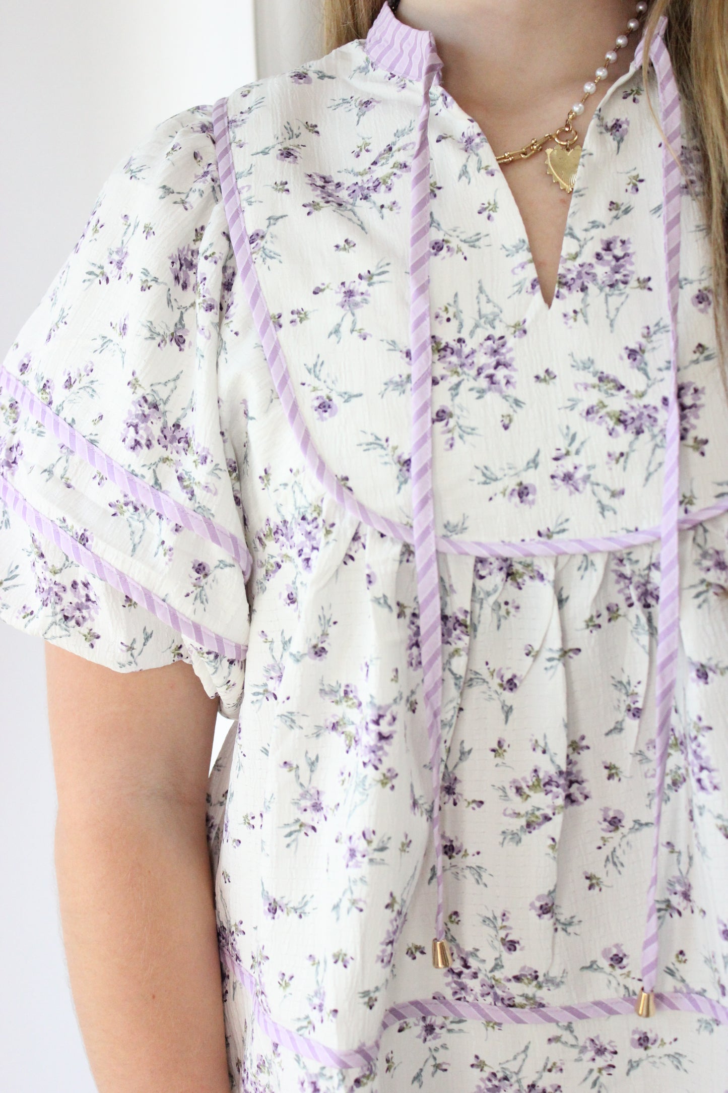 Scarlett Floral Print Top detail