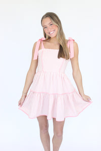 Sweet Magnolia Striped Mini Dress two hands