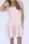 Sweet Magnolia Striped Mini Dress more details