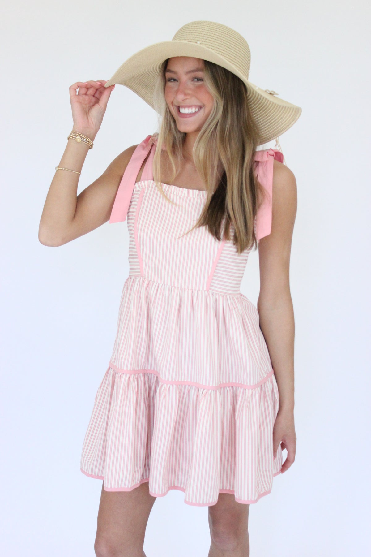 Elegant Straw Sun Hat styled