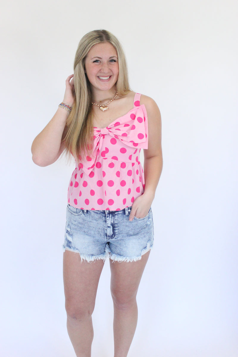 Pretty in Pink One-Shoulder Ruffle Top
