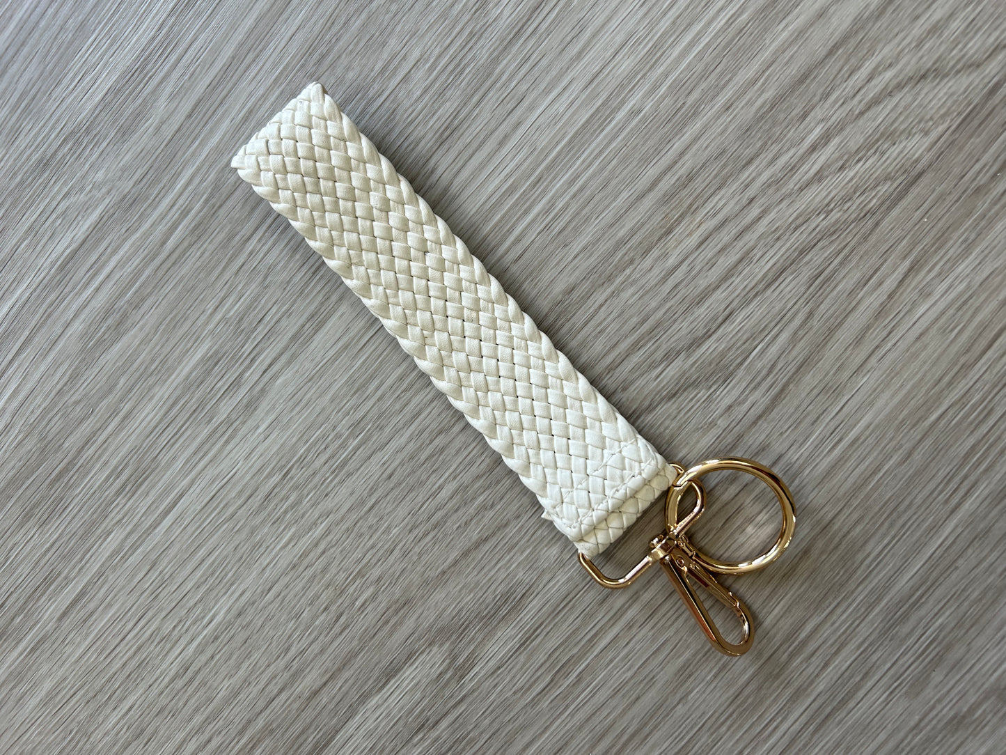 Wristlet Key Ring - Cream