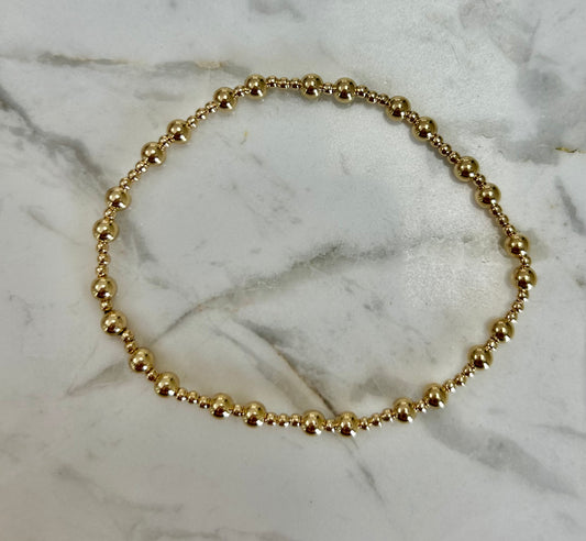 ERIN GRAY 14K GOLD FILLED 7'' BEADED BRACKET