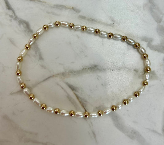 Erin Gray 14K Gold & Pearl Bracelet