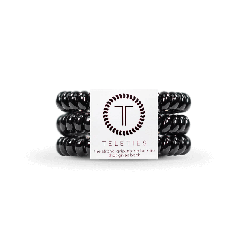 Jet Black Small hair- ties