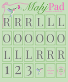 Classic Hummingbird Mahjong practice mat with floral details and tile guides.