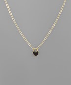 Heart Lock Chain Necklace