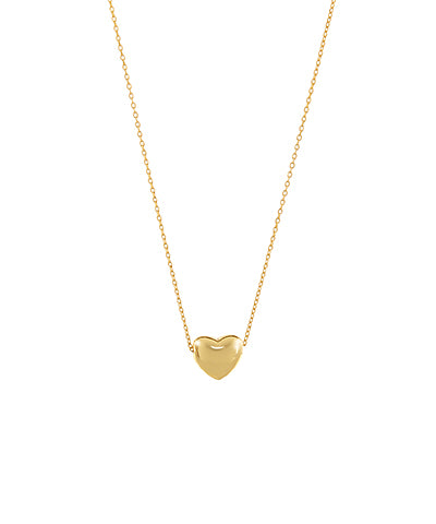 Solid heart necklace