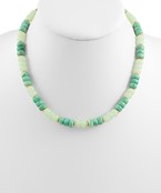 Multi Color Beaded Necklace - Green