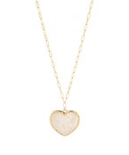 Pearl Heart Pendant Necklace