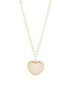 Pearl Heart Pendant Necklace