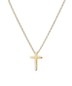 Cross Detail gold necklace