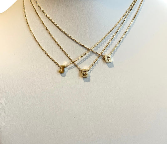 Initial Necklace - Gold