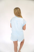 Aria Cotton Eyelet Dolman Button - Up Shirt - Anderson Ave boutique