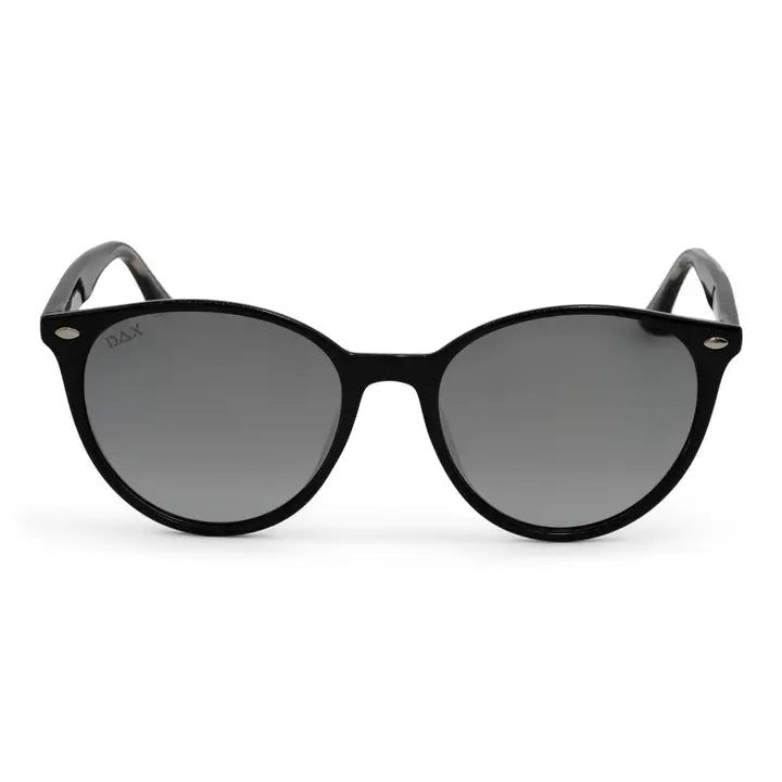 Asher - Women's Polarized Round Sunglasses - Black - Anderson Ave boutique