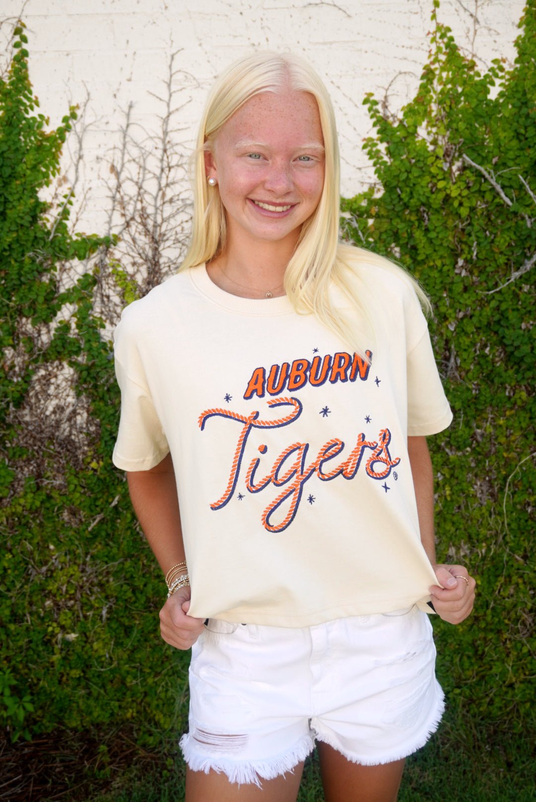Auburn Tigers Cropped Game Day Tee - Anderson Ave boutique