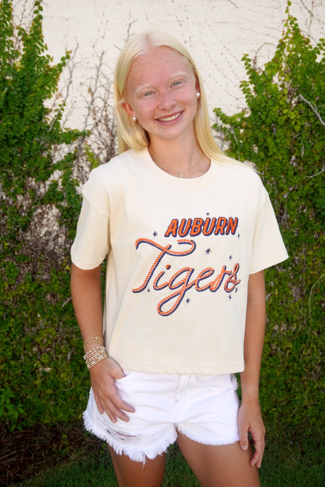 Auburn Tigers Cropped Game Day Tee - Anderson Ave boutique