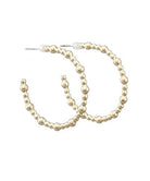 Ball Texture Circle Hoops 1" - Anderson Ave boutique