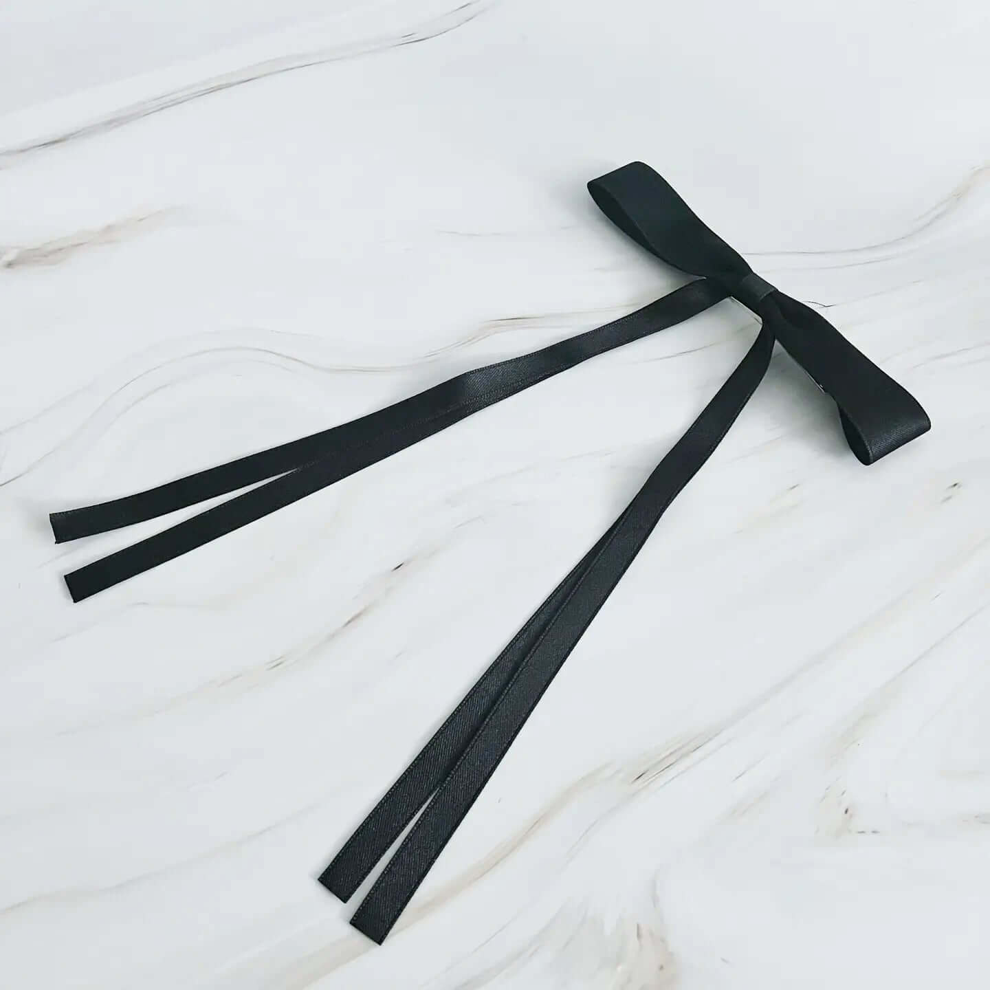 Ballerina Slim Bow Hair Clip - Black - Anderson Ave boutique