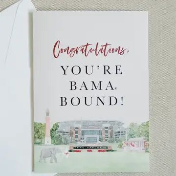 Bama Bound Graduation Card - Anderson Ave boutique