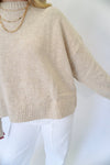 Beige Back - Tie Sweater - Anderson Ave boutique