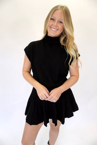 Black Knit Sweater Skirt Set - Anderson Ave boutique