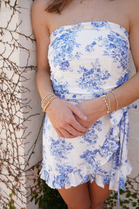 Blush Garden Toile Romper - Anderson Ave boutique