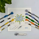 Bouquet of Blue Flowers Needlepoint Kit - Anderson Ave boutique